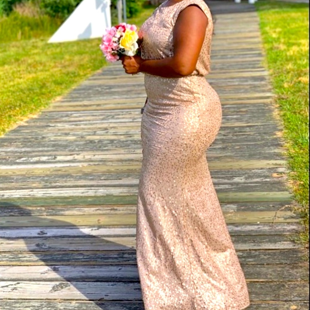 Gold Sequin Gown